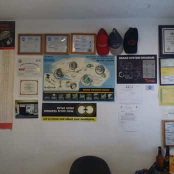 Richards Auto Repair - Certificates - Auto Repair Near Me - San Bruno, California