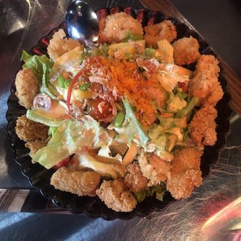 Gao Lhao - Calamari salad with salted duck yolk dressing (HH) - Thai Near Me - Seattle, Washington Gao Lhao - Calamari salad with salted duck yolk dressing (HH) - Thai Near Me - Seattle, Washington