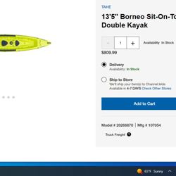 West Marine - Screen shot of item IN STOCK with 4-7 day delivery to my store (date September 16th). New Price $809.99! Classic bait and switch!