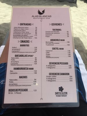 Menu photo 2 Alas Blancas Sayulita, NAY Menu photo 2 Alas Blancas Sayulita, NAY