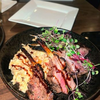 Jazzboline Restaurant & Bar - Lamb chops and mushroom risotto - New American Near Me - Amherst, New York Jazzboline Restaurant & Bar - Lamb chops and mushroom risotto - New American Near Me - Amherst, New York