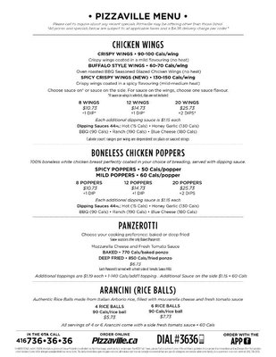 Menu photo 6 Pizzaville North York, ON Menu photo 6 Pizzaville North York, ON