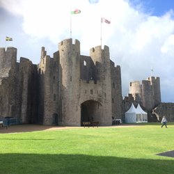 Pembroke Castle - From inside the castle, near their cafe
