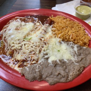 Taqueria Sonora - My enchilada and chili relleno. - Mexican Near Me - Sonora, California