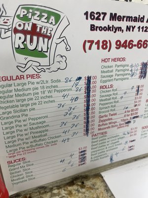 Menu photo 1 Pizza On the Run Brooklyn, NY