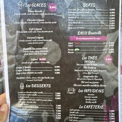 La Civette - Dessert & drink menu