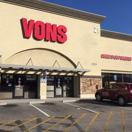 Right under the Vons sign Right under the Vons sign