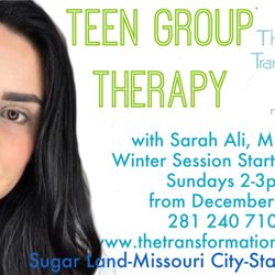 The Transformation Studio - Teen Group Therapy Winter Session has begun. Enroll today!