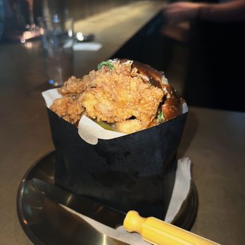 Double Chicken Please - Hot Honey Sandwich - Cocktail Bars Near Me - New York, New York Double Chicken Please - Hot Honey Sandwich - Cocktail Bars Near Me - New York, New York