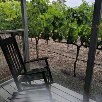 Chateau de Vie - Front porch of cottage on the vineyard - Bed & Breakfast Near Me - Calistoga, California