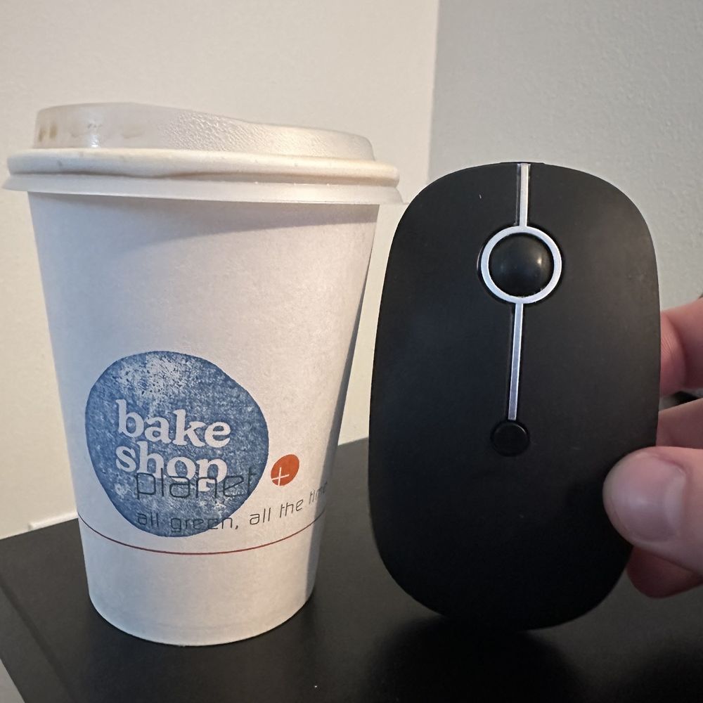 Bake Shop - large coffee cup was the size of your standard computer mouse. - Cafes Near Me - Seattle, Washington Bake Shop - large coffee cup was the size of your standard computer mouse. - Cafes Near Me - Seattle, Washington