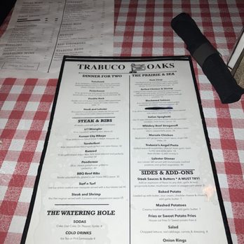 Trabuco Oaks Steakhouse - Menu - Steakhouses Near Me - Trabuco Canyon, California Trabuco Oaks Steakhouse - Menu - Steakhouses Near Me - Trabuco Canyon, California