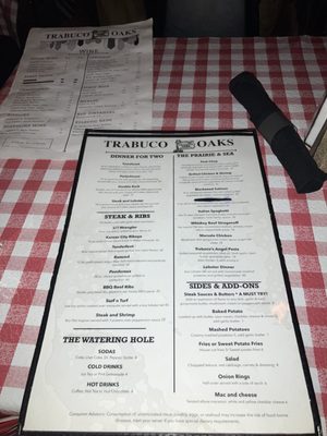 Menu photo 2 Trabuco Oaks Steakhouse Trabuco Canyon, CA Menu photo 2 Trabuco Oaks Steakhouse Trabuco Canyon, CA