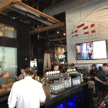 Amsterdam BrewHouse - Back bar, first one packed - Breweries Near Me - Toronto, Ontario Amsterdam BrewHouse - Back bar, first one packed - Breweries Near Me - Toronto, Ontario
