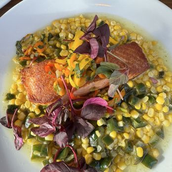 The Strand Manhattan Beach - This salmon was out of this world, so much flavor in one plate! - Beaches Near Me