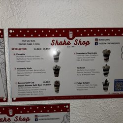 Shake Shop - Menu