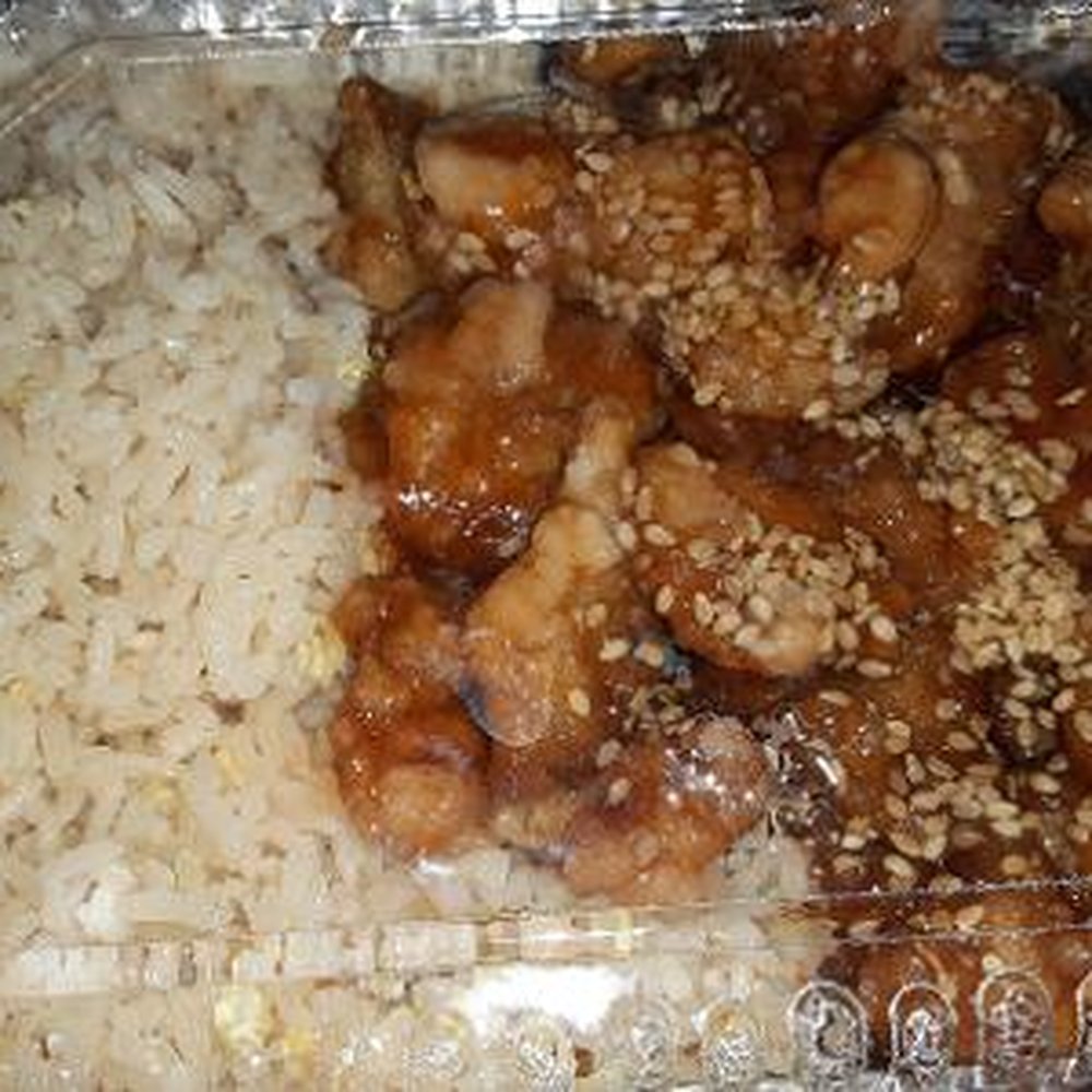 Tan's Asian Cafe - Sesame Chicken with rice - Chinese Near Me - Tallahassee, Florida Tan's Asian Cafe - Sesame Chicken with rice - Chinese Near Me - Tallahassee, Florida
