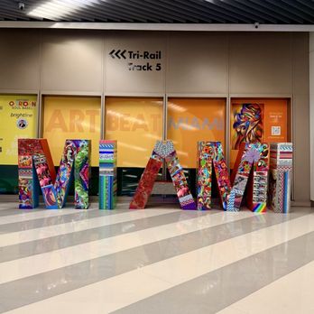 Brightline Miami Central Station - Art work - Train Stations Near Me - Miami, Florida