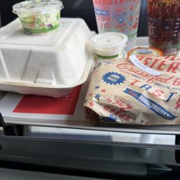 food on the window