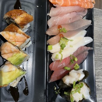 Yama Sushi - My first round of Sushi. Everything tasted delicious. Ended up placing two more orders just about like this. - Japanese Near Me - Las Vegas, Nevada Yama Sushi - My first round of Sushi. Everything tasted delicious. Ended up placing two more orders just about like this. - Japanese Near Me - Las Vegas, Nevada