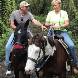 Trying to back up my horse. LOL