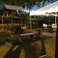 Island Adventures Biobay Tours - Outdoor dining area, prior to the biobay tour