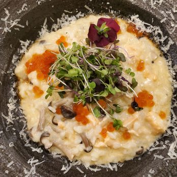 La Casa Mia - salmon shimeji mushroom risotto - Italian Near Me - Milpitas, California La Casa Mia - salmon shimeji mushroom risotto - Italian Near Me - Milpitas, California