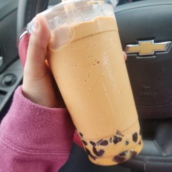 Look Up Dessert Cafe - Thai tea slush with tapioca. - Ice Cream & Frozen Yogurt Near Me - Chesapeake, Virginia Look Up Dessert Cafe - Thai tea slush with tapioca. - Ice Cream & Frozen Yogurt Near Me - Chesapeake, Virginia