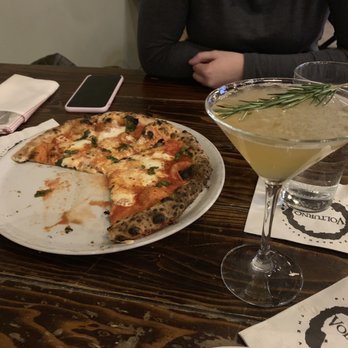 Volturno - Margherita pizza and Ambar mezcal - Pizza Near Me - Worcester, Massachusetts Volturno - Margherita pizza and Ambar mezcal - Pizza Near Me - Worcester, Massachusetts