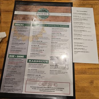 Phoebe's Diner - Menu - Diners Near Me - Austin, Texas