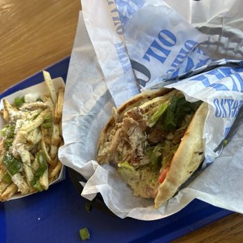 Nick The Greek - Chicken Gyro Pita Combo w/Greek Fries - Greek Near Me - Fresno, California