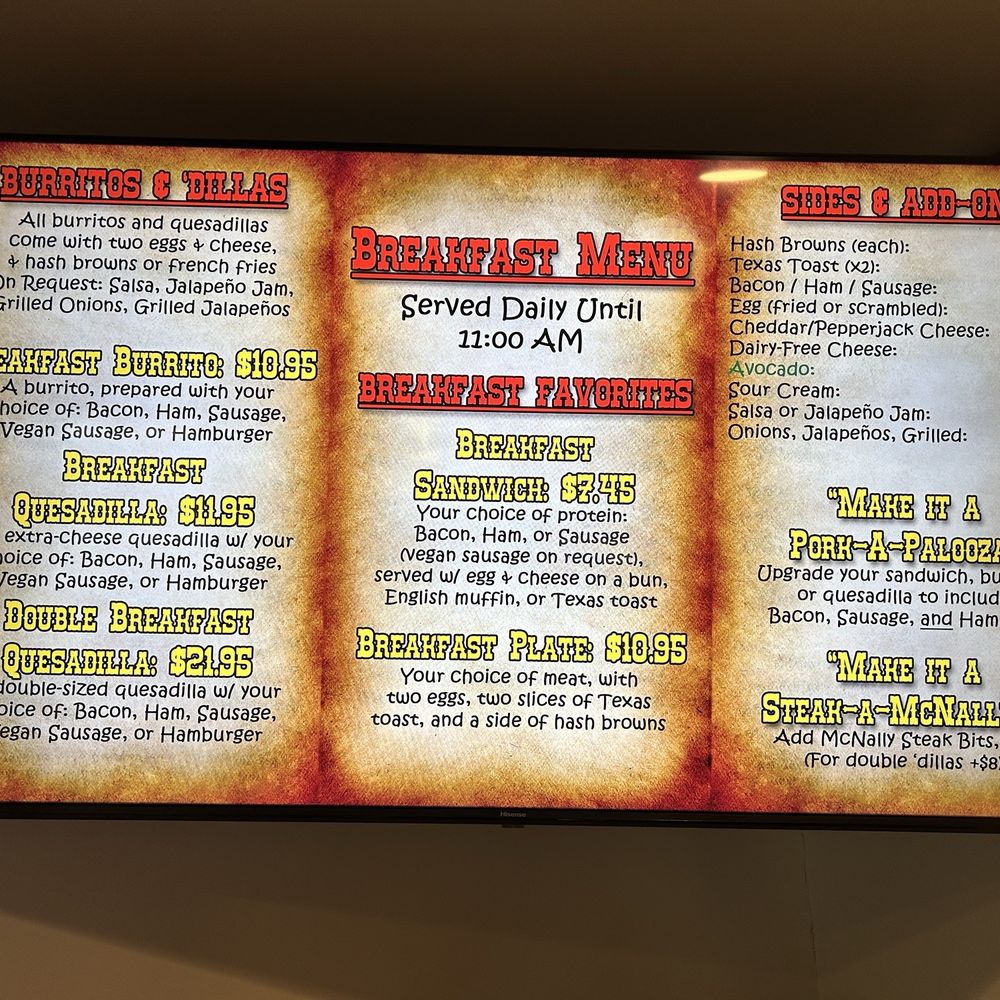 McNally's Outpost - Menu - Burgers Near Me - Kernville, California