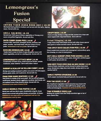 Menu photo 5 Lemongrass Thai Fusion Vernal, UT