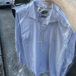 Debonair Cleaners - Picking up my shirt from another customer's house