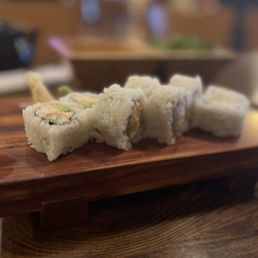 California roll- with crab meat. Beautifully done California roll- with crab meat. Beautifully done