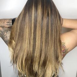 My third balayage and second Brazilian blowout. My third balayage and second Brazilian blowout.