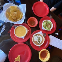 queso, bean dip, Guacamole queso, bean dip, Guacamole
