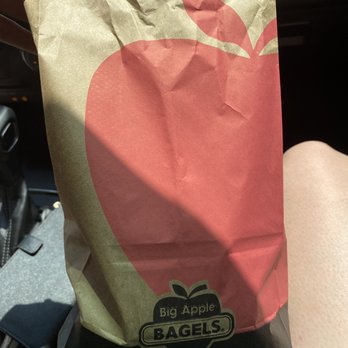 Big Apple Bagels - This is the bag the food came in - Bagels Near Me - Naperville, Illinois