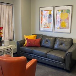 Insight Psychological - Therapist office sitting area.