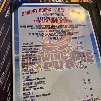 Flowing Tide Pub 4 - Happy hour menu - Sports Bars Near Me - Sparks, Nevada