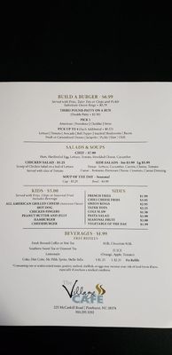 Menu photo 4 The Village Cafe Pinehurst, NC Menu photo 4 The Village Cafe Pinehurst, NC