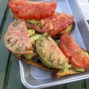 Revolution Roasters - Avocado and Halom tomatoes toast - Coffee Roasteries Near Me - Carlsbad, California Revolution Roasters - Avocado and Halom tomatoes toast - Coffee Roasteries Near Me - Carlsbad, California