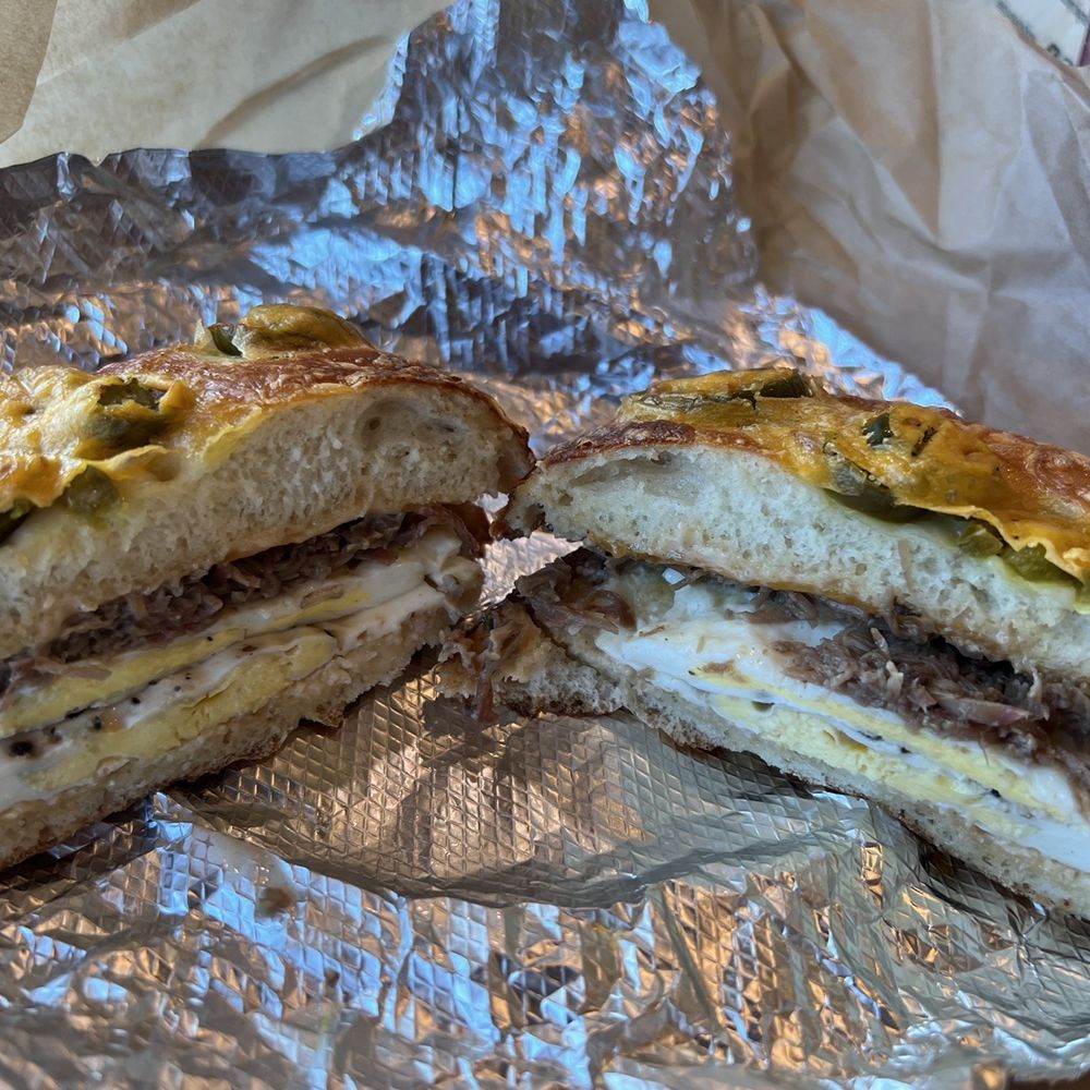 Einstein Bros. Bagels - Brisket egg sandwich - Bagels Near Me - Fresno, California Einstein Bros. Bagels - Brisket egg sandwich - Bagels Near Me - Fresno, California