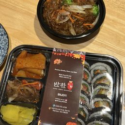 Dosirak and Japchae Dosirak and Japchae