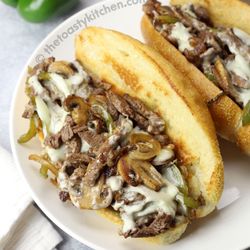 PHILLY CHEESESTEAK

Thinly Shaved Steak, Mushrooms, Onions + Pepperjack Cheese on a Sub Roll

Made Fresh- Served Warm!