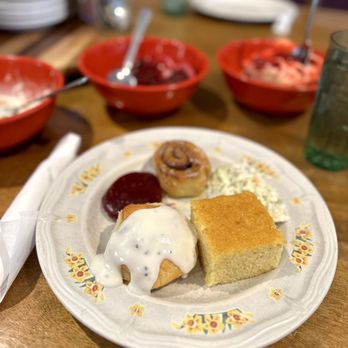 Monell's Dining & Catering - Starters - biscuits and gravy, cornbread, pickled beets, cinnamon roll, coleslaw - Southern Near Me - Nashville, Tennessee Monell's Dining & Catering - Starters - biscuits and gravy, cornbread, pickled beets, cinnamon roll, coleslaw - Southern Near Me - Nashville, Tennessee