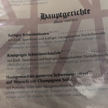 Burg-Schänke - Menu - German Near Me - Nuremberg, BY