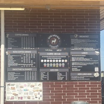 Shebrews Coffee - Menu photo - Coffee & Tea Near Me - Butte, Montana Shebrews Coffee - Menu photo - Coffee & Tea Near Me - Butte, Montana