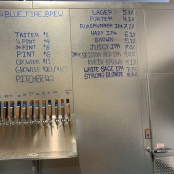 Blue Fire Brewing - Tap list. - Brewpubs Near Me - San Marcos, California