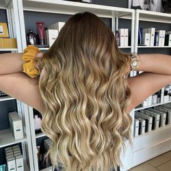 Salon W - Fresh balayage enhanced with handtied extensions By Arieus